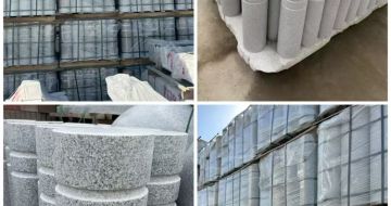 铜川 芝麻白花岗岩挡车柱、隔离柱多少钱