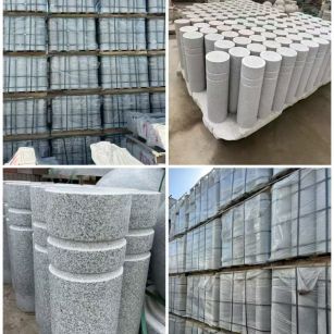 铜川 芝麻白花岗岩挡车柱、隔离柱多少钱