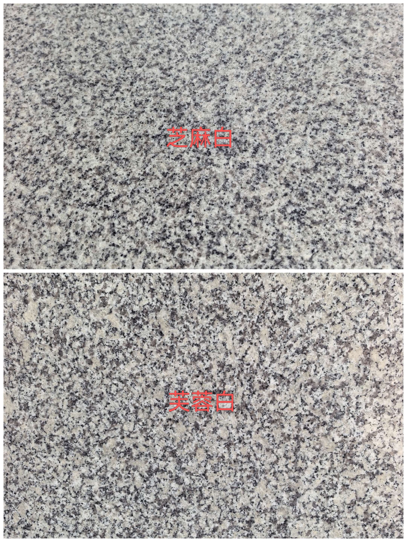 铜川 芝麻白和芙蓉白的区别