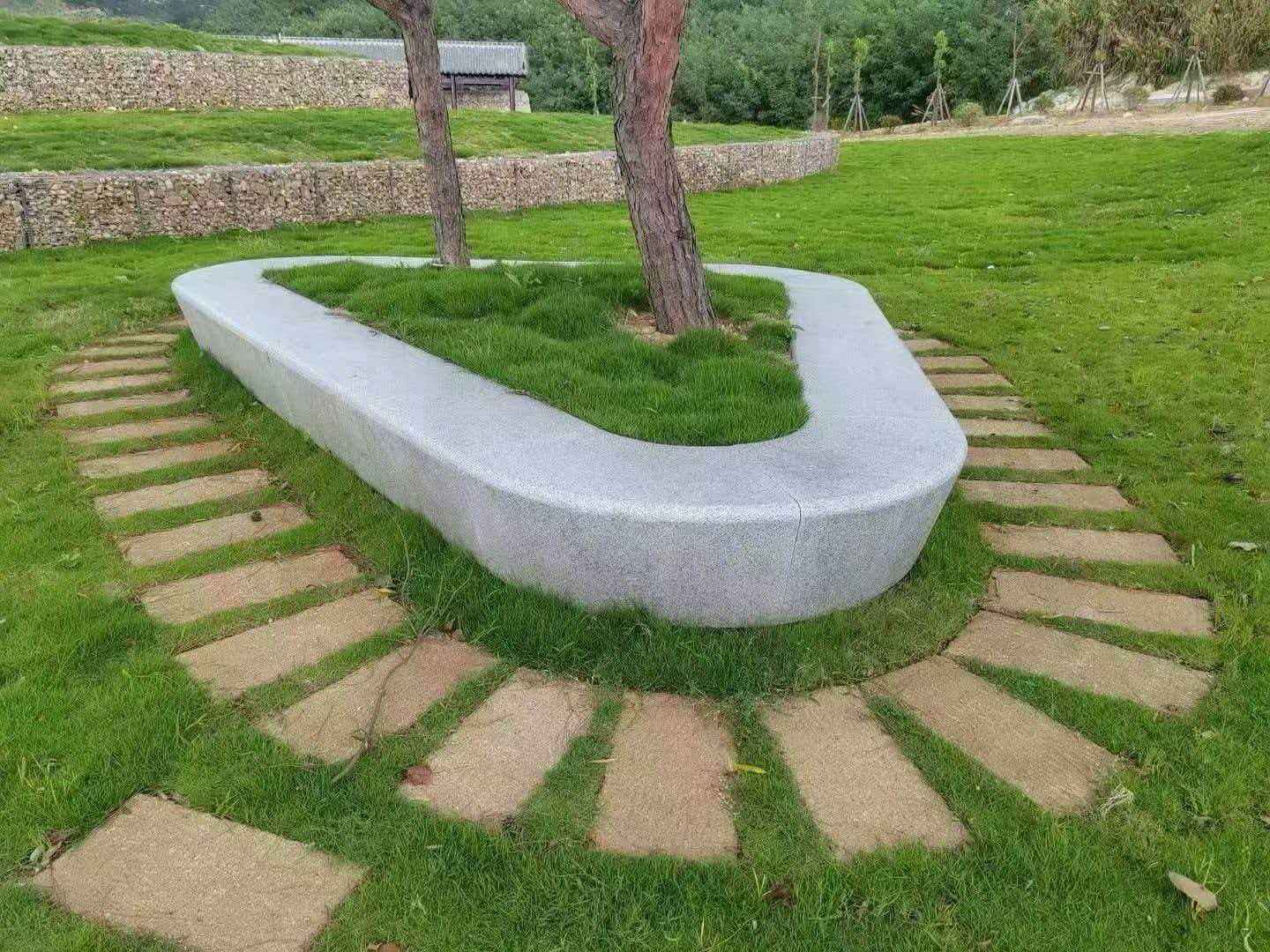 铜川 芝麻白光面整石坐凳